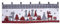 Mojawo Weihnachtsgardine LED Gardine Weihnachten Scheibengardine X-Mas beleuchtet Fenstergardine 45x120cm