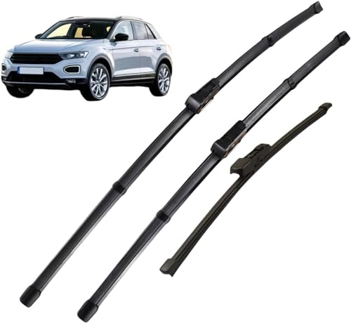 QDFGNKBAI Auto Scheibenwischer für VW T-Roc 2017-2024 26+20+13, Scheibenwischerblätter Leiser Ersatzwischblätter Zubehör