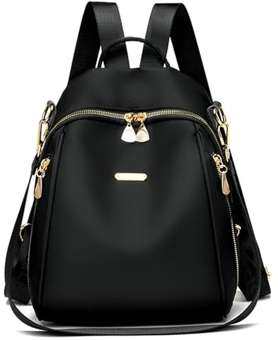 CYchen Handtasche Rucksack Damen Klein Elegant Damenrucksack Shoulder Cityrucksack Wasserdicht Rucksacktasche Womens Backpack Anti Diebstahl Tagesrucksack für Reisen, Arbeit, Schule (Schwarz)