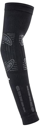 FLOKY No Strain - Juego de 2 mangas deportivas biomecánicas para tenis, pádel, baloncesto, reduce las vibraciones, apoya el codo y el antebrazo. Manguito de compresión, estabiliza tendones y músculos.