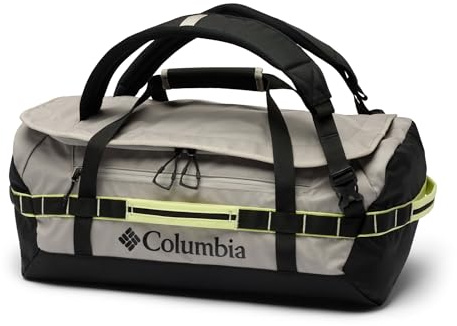 Columbia Borsone unisex Landroamer da 40 l, grigio focaia/nero/giallo chiaro, taglia unica