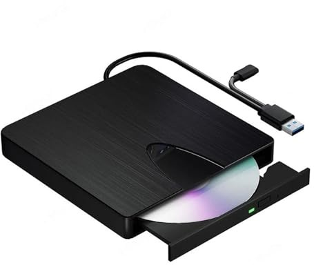 Extern Blu-ray-enhet USB 3.0 Typ-C Blu-ray CD DVD-spelare Läsare Optisk Enhet Platsbesparande