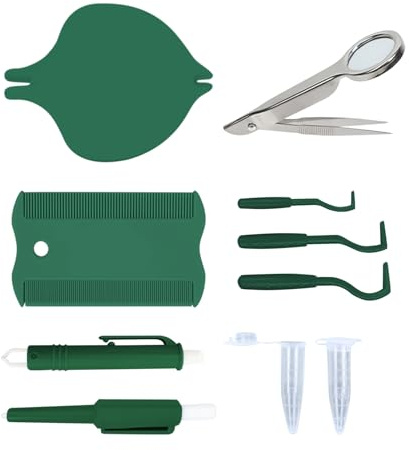 Herramientas para eliminar garrapatas de perros: kit ergonómico para eliminar pulgas, extractor de parásitos multifuncional, diseño de eliminación suave y segura, estructura de manejo | Práctic