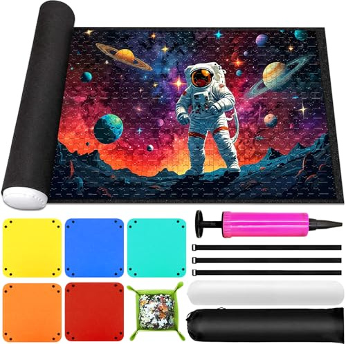 Purpledi Puzzle Mat, Tappeto puzzle Feltro 1000 1500 2000 3000 Pezzi, Tappetino Puzzle, Tappetino Puzzle,Risparmio Puzzle,Puzzle Roller,Puzzle Portatile Tappetino,Puzzle Tappetino (A)