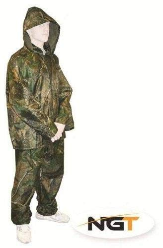 NGT 2 piece camo waterproof suit fishing/camping (medium)