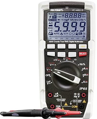 VOLTCRAFT VC-460 E Hand-Multimeter digital Strahlwassergeschützt (IP65) CAT III 1000 V, CAT IV 600 V Anzeige (Counts):