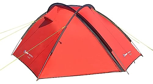 Berghaus Brecon 2 Tent for 2 People for Harsh Weather Conditions, 2 Man, Compact, Lightweight, Dome, Easy to Pitch, Backpacking, Festivals, Weekend Trips, Wild Camping, Hiking, 5000mm HH, Red
