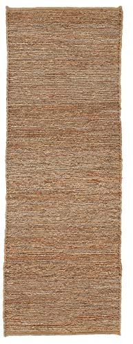 carpetfine Juteteppich Nala Läufer Beige 70x200 cm | Moderner Teppich für Wohn- und Schlafzimmer