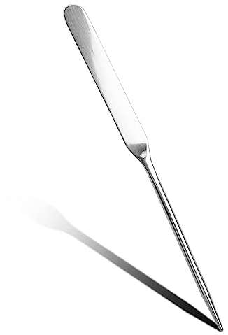Makeup Spatula, Jagowa Stainless Steel Ergonomic Liquid Foundation Stirring Rod for Mixing Cosmetic Cream Skincare