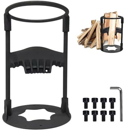 AVCXEC Divisor De Leña Manual, Portátil Cortador de Leña, Negro Rajadora de Leña, Firewood Splitter, Wood Splitter de Hierro Fundido, Separador de Leña para Casa y Camping al Aire Libre