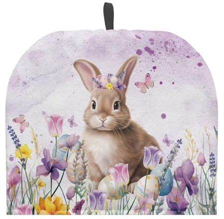 Hechitok Rabbit Egg Tea Cosy for Teapot,Teapot Cover Insulated Tea Pot Dust Cover Machine Washable Tea Cosy Kitchen Kettle Cover for Home & Kitchen Decor