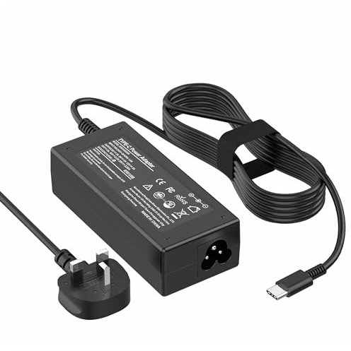 SKOTSLYE USB C Laptop Charger, 65W Universal Fast Charger Compatible with HP, Lenovo, Dell, Acer, Samsung, Asus Type C Power Adapter