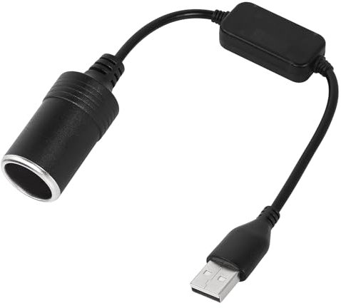 Vikrami lighting 1PC 12V Car Lighter To Usb Converter, 12v To 5v Converter,Car Cigarette Lighter Socket Extension Adapter Cord,Usb To Cigarette Lighter Adapter Used For OutDoor, Camping And Travellin