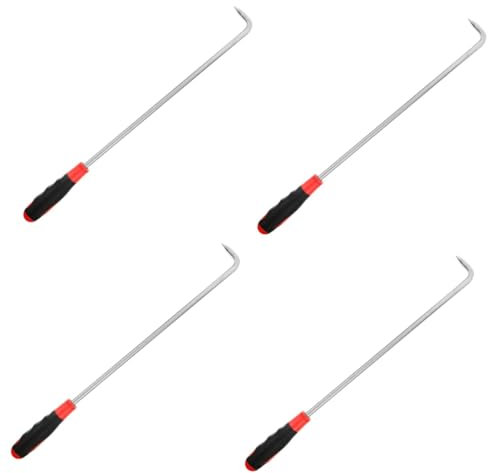 SOLUSTRE 4 Stück Haken Aus Edelstahl Fadenvorhang Rollladen Rolladen Deckenhaken Werkzeug Langhantelstange Hakenhand Schachtdeckelheber Haken Zum Heben Von Mannlöchern Rostfreier Stahl