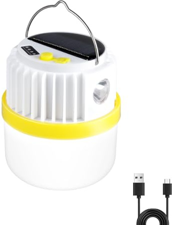 ExtraStar Power Bank Recargable Lámpara Camping, lámpara portátil de supervivencia, 6 Modos, para Camping, Luz de Emergencia, Senderismo
