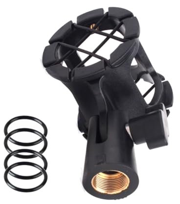 Microphone Mic Stand Suspension Shock Mount Pencil Clip Clamp Holder Bracket With Cold Shoe Mount Stand Replacement