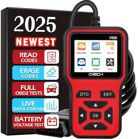 OBD2 Scanner Diagnostic Tool - Check Engine Light Code Scanner Tool with Reset, DTC, Data Stream, I/M Readiness, Car & Truck Scan Tool for All Vehicles Since 1996,