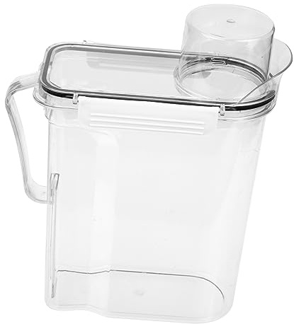 GALPADA Secchio Porta Detersivo in Polvere Trasparente 18x29cm Coperchio Sigillato, Contenitore Ricaricabile per Liquidi e Polvere, Grande Capacità per Uso Domestico e Lavanderia