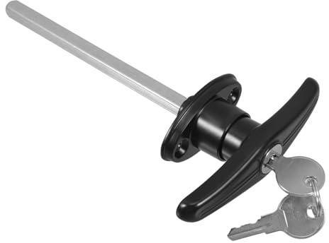 Hemobllo Serratura Maniglia t Per Porte Da Garage Chiave Rivestimento Protettivo Per Uso Esterno Compatibile Porte Di Capannoni e Casette Da Gioco Facile Installazione