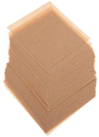 DIYEAH Carta Da Forno Per Hamburger e Tortini 10x10 Cm, Fogli Separatori Antiolio, Carta Alimentare Sicura Per Cucina, Barbecue e Ristoranti, Confezione 100 Fogli