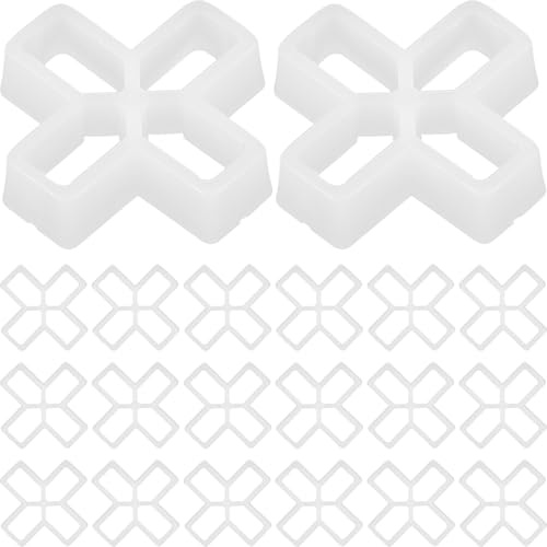 Beavorty 100pcs 10mm Tile Spacers Cross Shaped Tile Leveling Clips for Ceramic Floor and Pool Grout Spacers Suitable for Patio and Wall Tiling Installation