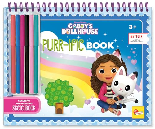 Lisciani - GABBY ET LA MAISON MAGIQUE - Carnet Dessins à Gratter PAXTASTIC Pour Enfants dès 4 Ans - 44 pages avec Stylo - Apprendre à Dessiner - Coloriages Enfants - Idée Cadeau Gabby's Dollhouse