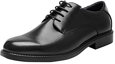 Bruno Marc Men's Lace Up Formal Dress Shoes Leather Shoes, Brogues Derby in Business, Casual, Work,Size 7,Black Pat,DOWNING-02