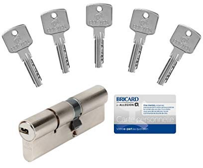 Bricard CYLINDRE A6, 40+50 Débrayable 5 Clés