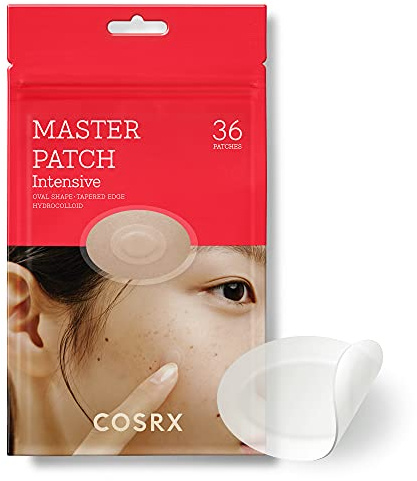 COSRX Master Patch Intensiv 36 Counts, Teebaumöl Ovalförmiges Acne Pimple Pactches Pickel Pflaster Anti Akne Blemish A.D.F Hydrokolloid Hautpflaster Treatment Facial Spots Dots, Korean Skincare