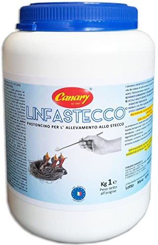 Canary LinfaStecco 1 pack of 1kg - Flour feed - Feeding mash for nesting birds - Food for breeding on a stick, pullus, small ones in nest.