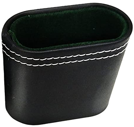 F Fityle PU Leather Dice Cups Manual Without Dice Shaker Quiet Shaking Portable for Party Bar KTV