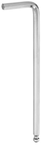 QUARKZMAN Llave Hexagonal de Bola 6mm L-Shape Llave Hexagonal de Brazo Largo Métrica Cromo Vanadio Acero Herramienta de Reparación para el Hogar