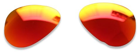 POLARLENS Polarised Replacement Lenses for Ray Ban Aviator RB3026 62mm - Compatible with Ray Ban Aviator RB3026 62mm Sunglasses (Fire Red)