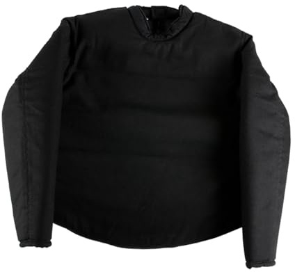 KiBcsLic Gilet Maestro Scherma Divisa Protettiva Tuta Sportiva Giacca Zip Posteriore Materiale Resistente Adatto per Uomini Donne attività Allenamento Schermid, S