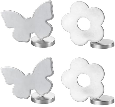 Juego de 4 pesos para cortinas de ventana, fijadores de hierro, imanes decorativos para cortinas, decoración de baño, accesorios de ventana con imán de hierro