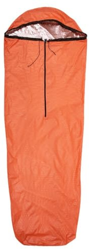 NEIQIUWING Sacco da bivacco da trekking e campeggio, 208 x 81 cm, antivento, in polietilene alluminato, attrezzatura da campeggio indispensabile per la sopravvivenza all'aria aperta