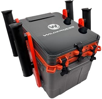 Wilderness Systems Kayak Crate - 4 Rod Holders - Kayak and Boat Tackle Storage - Fits Anglet Boats