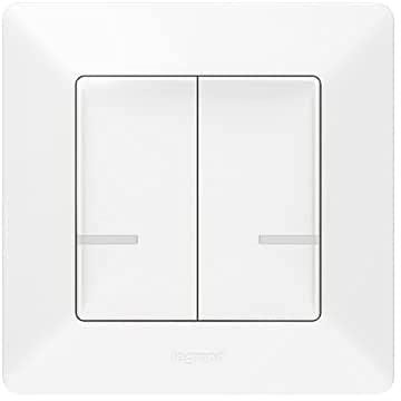 LEGRAND, Valena Life with Netatmo Schalter, mit Neutralleiter, kompatibel auch mit LED-Lasten, 2 x 250 W, 752188