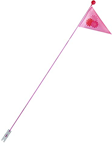 P4B | Sicherheitswimpel für Kinderfahrräder - 4-teilig | 150 cm Lang | Fahrradfahne | Flowers Motiv