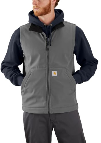 Carhartt Men's Galesburg Softshell Vest, Steel, X-Large