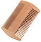 Peine Barba Hombres para Arreglo y Cuidado de Barba y Bigote,Accesorio Barberia Antiestático,Peine Perfecto para la Cartera y el Bolsillo para Diario Peine Para Barba de Doble Cara de Madera