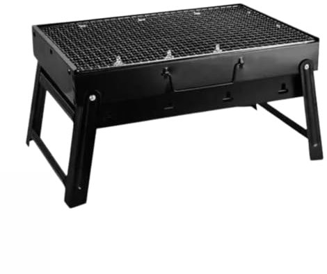 Nakloe - Barbacoa portatil - Barbacoa carbon - Barbacoa portatil carbon - BBQ - Mini barbacoa - Con asa y facil de transportar - 39x30x21cm