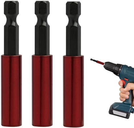 Annlpoy 3pcs portapuntas magnético atornillador imantadas Impact Duty Srewdriver - Taladro magnético fuerte para brocas de 1/4 pulgadas - Juego de Impacto Alta Resistencia, para Taladros y Atornillado