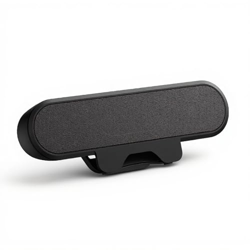 Altoparlanti per computer con Boost Bass, barra per altoparlanti monitor USB con clip, altoparlante stereo per PC forte, altoparlante per laptop Mini Sound Bar, si attacca facilmente al monitor