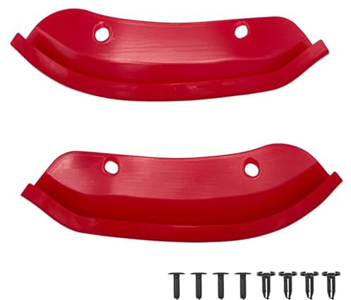 Para Dodge Para Challenger HellCat Widebody 2015-2021 2 Protectores De Labios De Parachoques Delanteros Protector De Alerón De Parachoques Inferior Alerón De Parachoques Delantero Labio Delantero(Red)