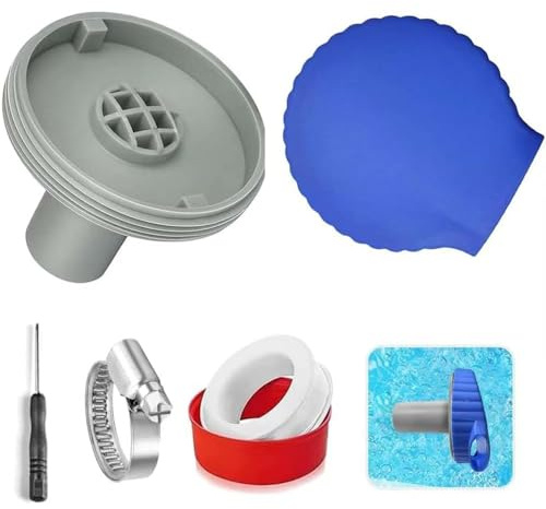 Boquilla de Entrada para Piscina, Boquilla de Salida de Piscina, Diámetro de 32 mm, con Accesorios de Conexión para Piscina, Boquilla de Entrada para Piscina Intex, Boquilla de