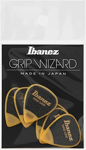 IBANEZ platt plektrum sandgrepp – gul 6 stycken (PPA14MSG-YE)