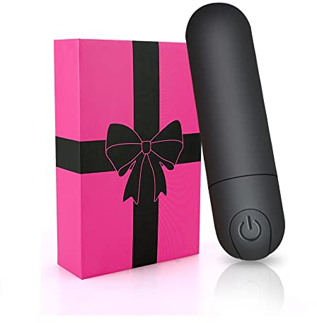 Umania Mini Starke Vibrator Wiederaufladbare Kugel Massager Ei Wasserdichte Tragbare Klein Massage für Paar Reise -Vibratoren G-punkt und Klitoris Stimulator Sexspielzeug, Schwarz