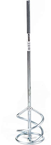 Toolty Propeller Mixing Paddle 80 x 400 x 8mm - HEX Thread - Galvanized Mixer, Whisk, Stirrer -2-Blade - for Plaster, Gypsum, Adheives, Concrete, Cement, Glue, Paint, DIY - TLTY-1410-G