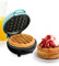 Nostalgia MyMini Gaufrier Électrique Personnel, Surface de Cuisson de 25 mm, Gaufrier pour Pommes de Terre Rissolées, Pain Perdu, Fromage Grillé, Quesadilla, Brownies, Cookies, Aqua